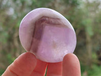 Polished Chevron Amethyst Galets x 20 From Madagascar