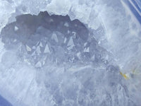 Polished Blue Lace Agate Standing Free Forms x 3 From Nsanje, Malawi