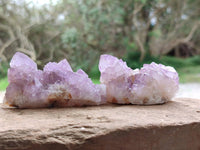 Natural Sunburst Amethyst Spirit Quartz Clusters x 12 From Boekenhouthoek, South Africa