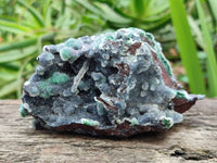 Natural Ball Malachite and Drusy Quartz On Dolomite Matrix Specimens x 2 From Mindingi Mine, Kambove, Congo