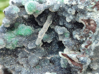 Natural Ball Malachite and Drusy Quartz On Dolomite Matrix Specimens x 2 From Mindingi Mine, Kambove, Congo
