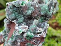 Natural Ball Malachite and Drusy Quartz On Dolomite Matrix Specimens x 2 From Mindingi Mine, Kambove, Congo