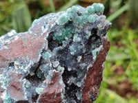 Natural Ball Malachite and Drusy Quartz On Dolomite Matrix Specimens x 2 From Mindingi Mine, Kambove, Congo