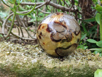 Polished Large Septerye Spheres x 2 From Mahajanga, Madagascar