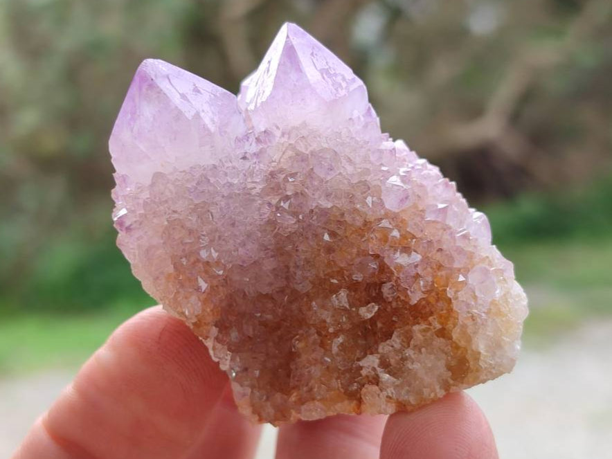 Natural Ametrine and Amethyst Spirit Quartz Clusters x 12 From South Africa - Toprock Gemstones and Minerals 