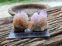 Natural Ametrine and Amethyst Spirit Quartz Clusters x 12 From South Africa
