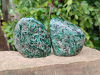 Polished Emerald Mica 'Mutokolite' Standing Free Forms x 4 From Mutoko, Zimbabwe - Toprock Gemstones and Minerals 