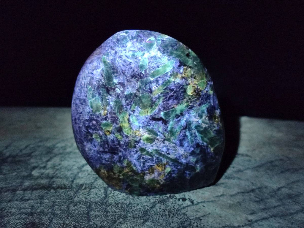 Polished Emerald Mica 'Mutokolite' Standing Free Forms x 4 From Mutoko, Zimbabwe - Toprock Gemstones and Minerals 