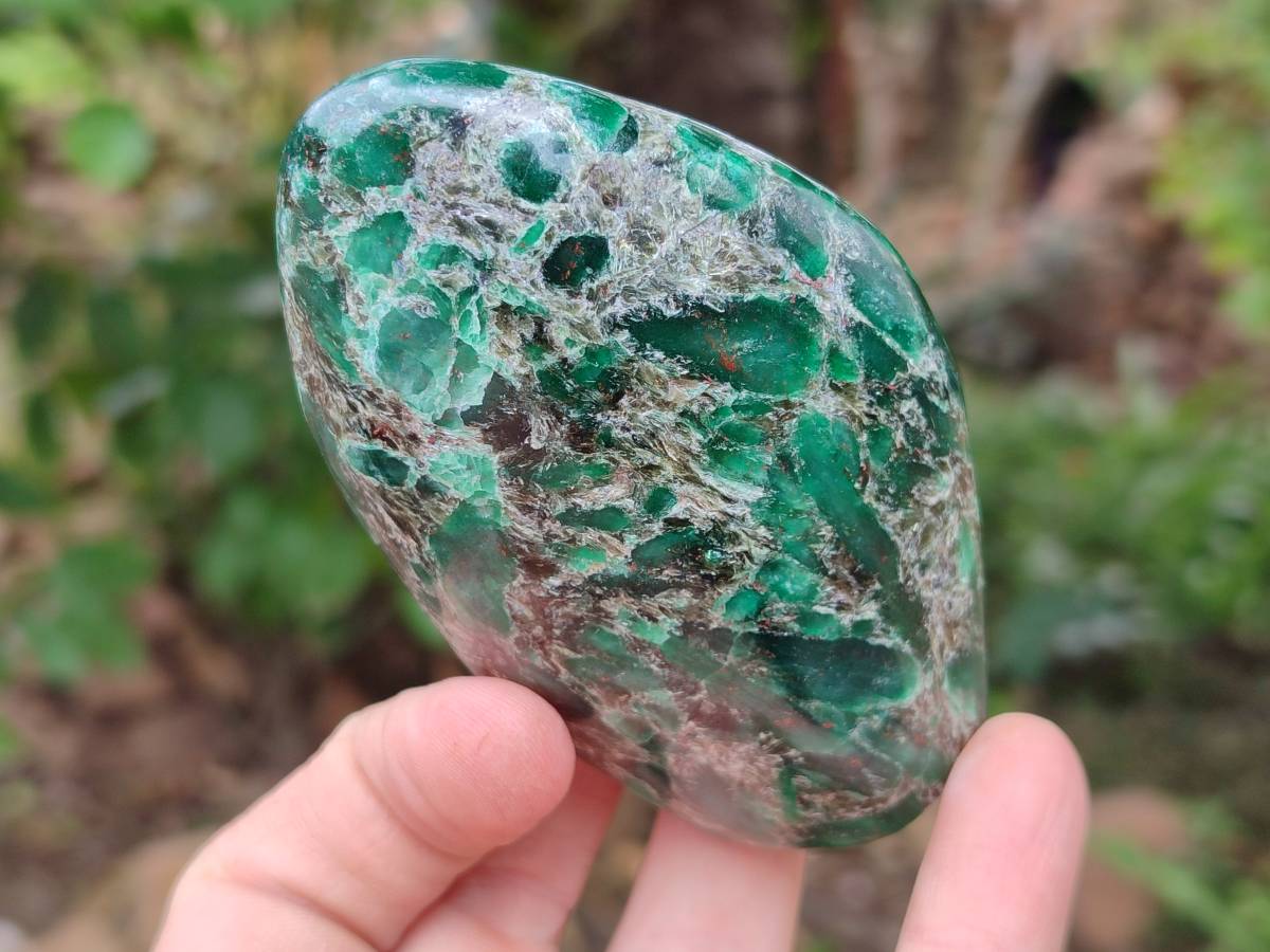 Polished Emerald Mica 'Mutokolite' Standing Free Forms x 4 From Mutoko, Zimbabwe - Toprock Gemstones and Minerals 