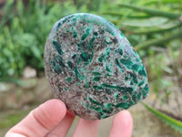 Polished Emerald Mica 'Mutokolite' Standing Free Forms x 4 From Mutoko, Zimbabwe
