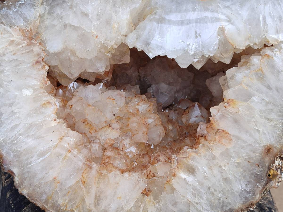 Polished XXL Agate Geode x 1 From Madagascar - Toprock Gemstones and Minerals 