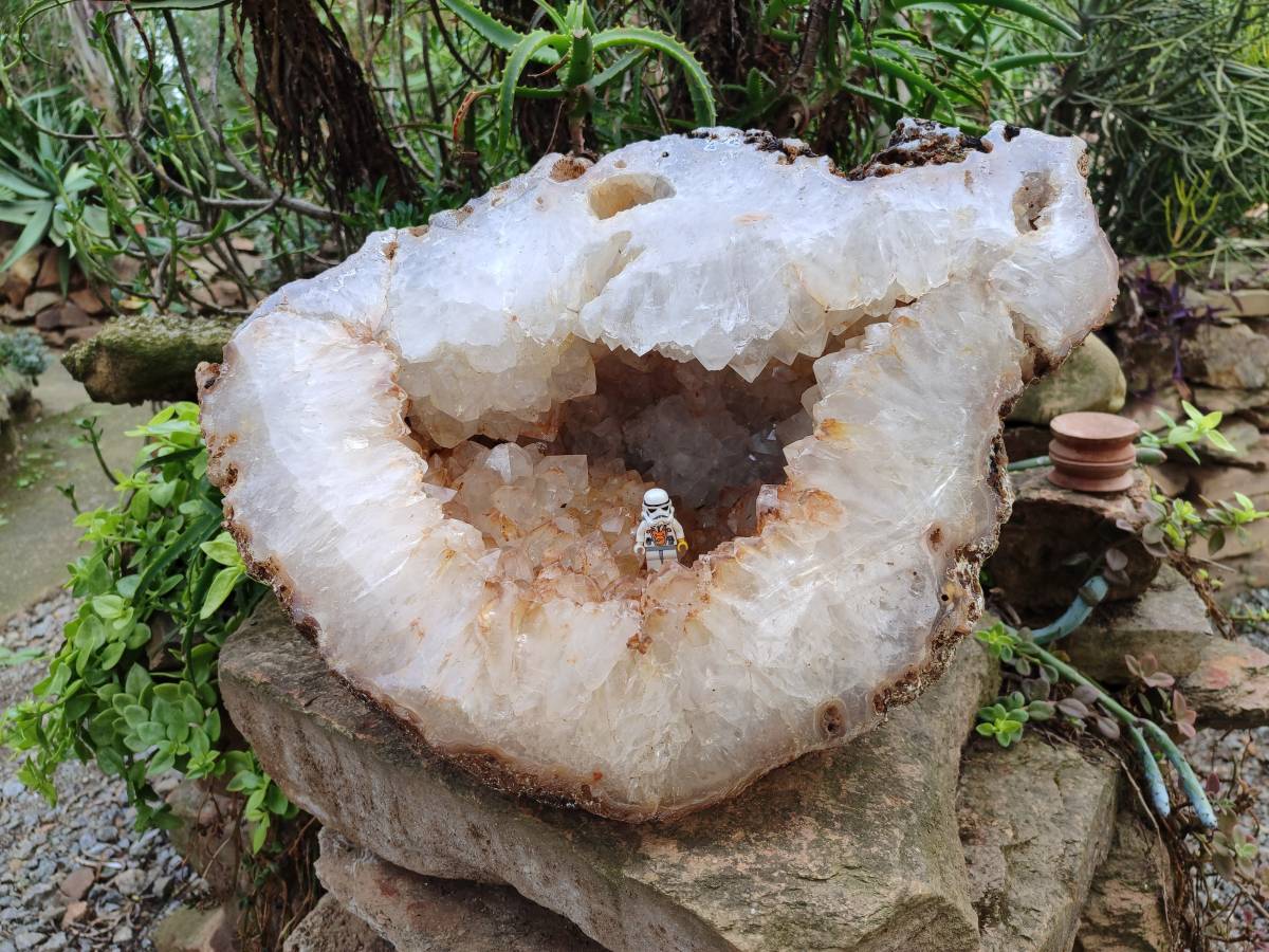 Polished XXL Agate Geode x 1 From Madagascar - Toprock Gemstones and Minerals 