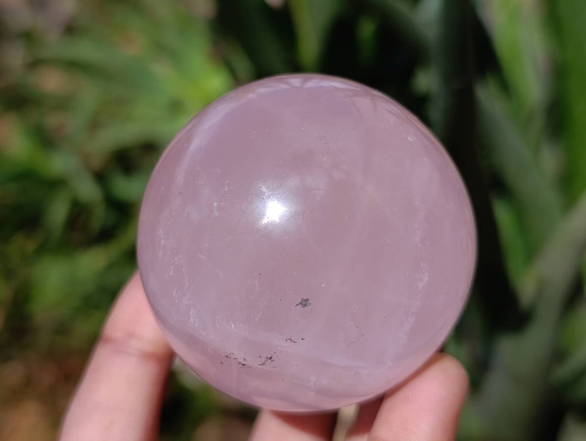 Polished Rose Quartz Spheres x 6 From Madagascar - Toprock Gemstones and Minerals 