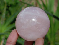 Polished Rose Quartz Spheres x 6 From Madagascar