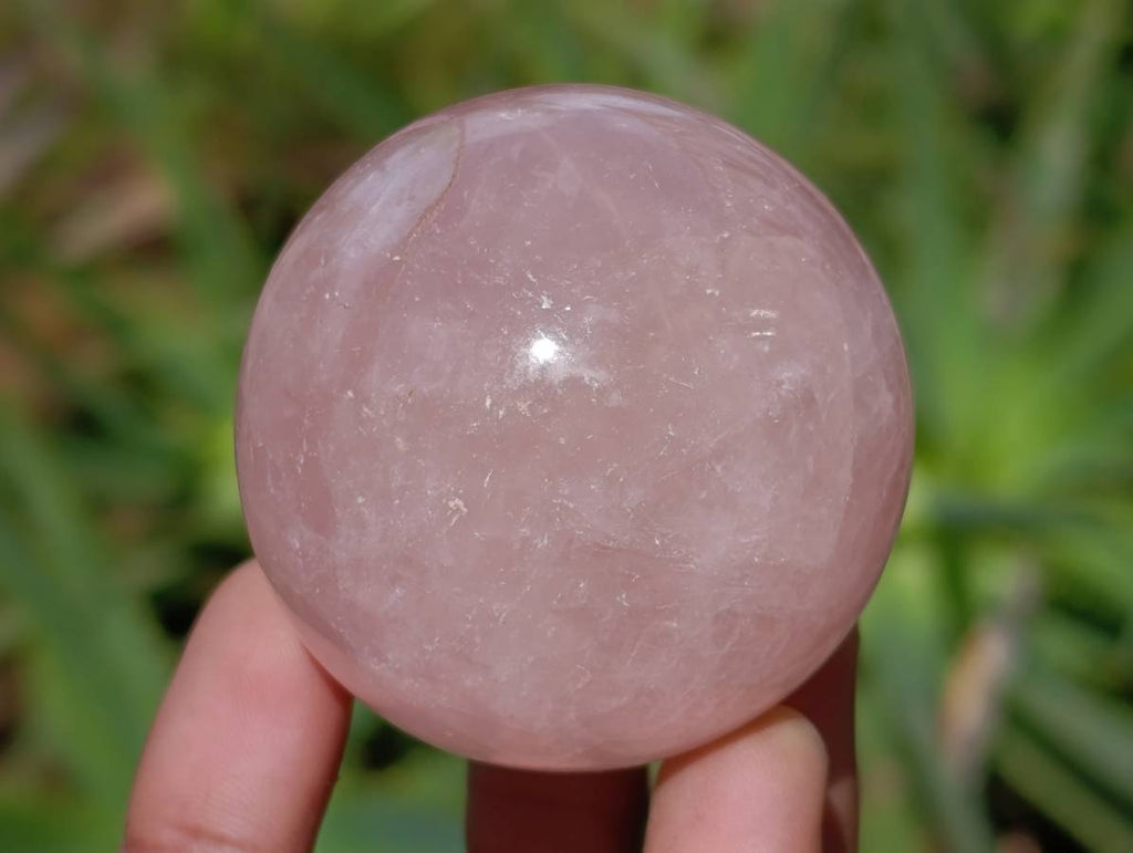 Polished Rose Quartz Spheres x 6 From Madagascar - Toprock Gemstones and Minerals 