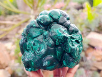 Natural Botryoidal Malachite Specimen x 2 From Congo