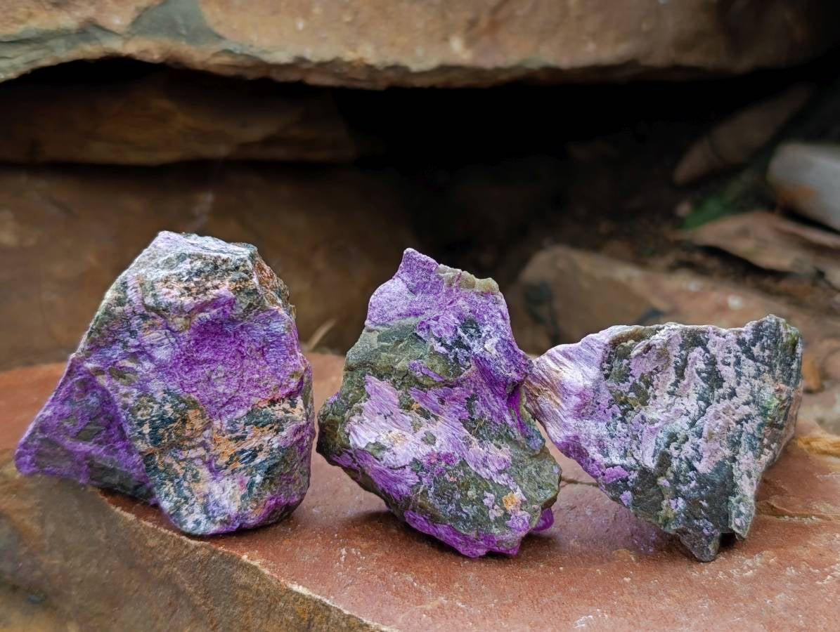 Natural Stichtite Cobbed Specimens x 35 From Barberton, South Africa - Toprock Gemstones and Minerals 