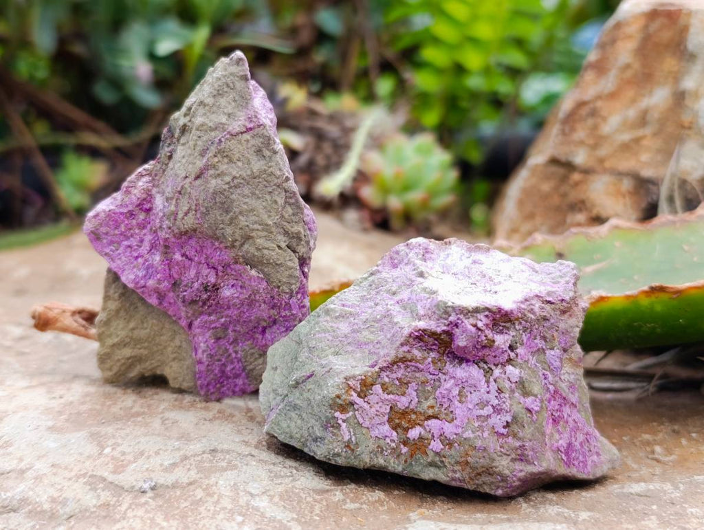 Natural Stichtite Cobbed Specimens x 35 From Barberton, South Africa - Toprock Gemstones and Minerals 