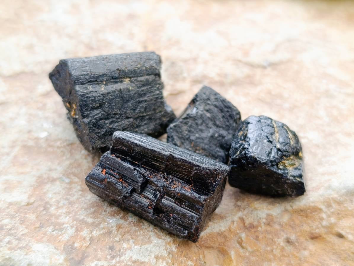Natural Black Tourmaline Specimens x 2.68 Kg Lot From Zimbabwe - Toprock Gemstones and Minerals 