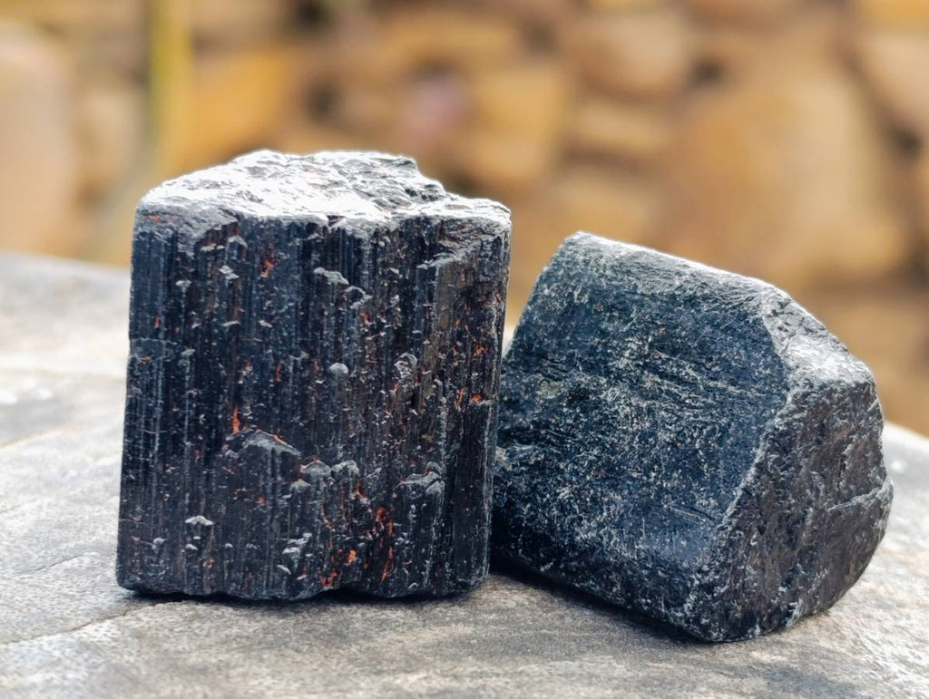 Natural Black Tourmaline Specimens x 2.68 Kg Lot From Zimbabwe - Toprock Gemstones and Minerals 