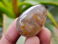 Polished Smokey Quartz Eggs x 35 From Madagascar