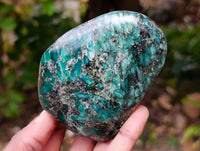 Polished Emerald Mica 'Mutokolite' Standing Free Forms x 4 From Mutoko, Zimbabwe