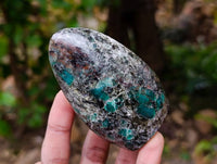 Polished Emerald Mica 'Mutokolite' Standing Free Forms x 4 From Mutoko, Zimbabwe