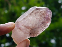 Natural Window Amethyst Crystals x 12 From Chiredzi, Zimbabwe