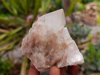 Natural Smokey Phantom Quartz Clusters x 6 From Luena, Congo