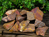 Natural Nguni Jasper Cobbed Specimens x 12 From Northern Cape, South Africa