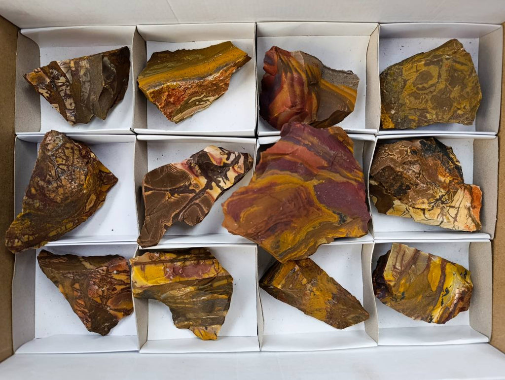 Natural Nguni Jasper Cobbed Specimens x 12 From Northern Cape, South Africa - Toprock Gemstones and Minerals 