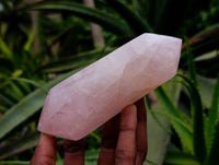 Polished Double Terminated Rose Quartz Crystals x 6 From Madagascar