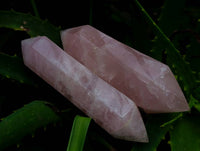 Polished Double Terminated Rose Quartz Crystals x 6 From Madagascar