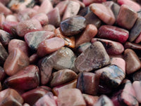 Polished Rhodonite Tumbled Stones x 6.1 Kg Lot  From Ambindavato, Madagascar