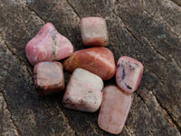 Polished Rhodonite Tumbled Stones x 6.1 Kg Lot  From Ambindavato, Madagascar