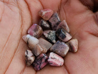Polished Rhodonite Tumbled Stones x 6.1 Kg Lot  From Ambindavato, Madagascar