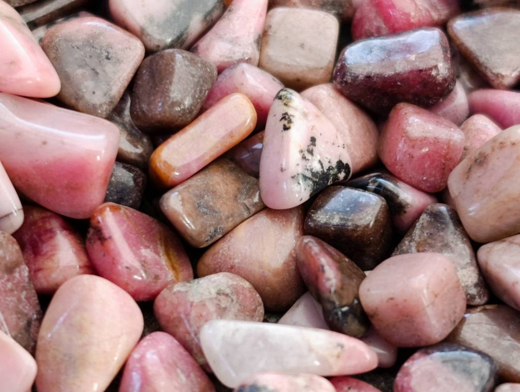 Polished Rhodonite Tumbled Stones x 6.1 Kg Lot  From Ambindavato, Madagascar - Toprock Gemstones and Minerals 