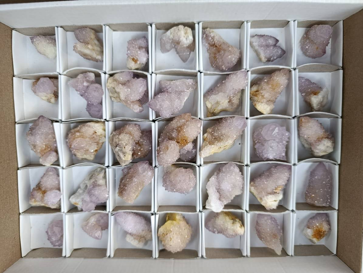 Natural Amethyst Spirit Quartz Crystals x 35 From Boekenhouthoek, South Africa - Toprock Gemstones and Minerals 