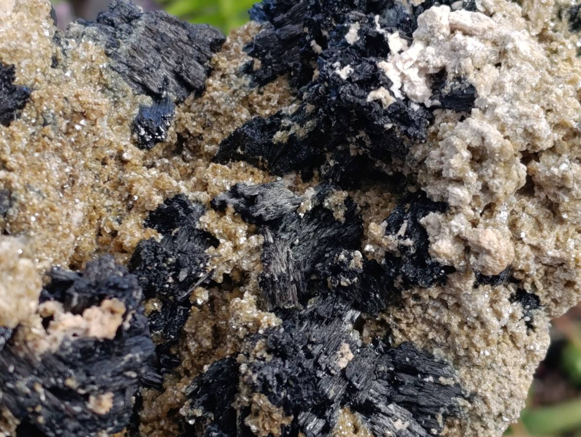 Natural Schorl Black Tourmaline with Mica x 1 From Erongo, Namibia - Toprock Gemstones and Minerals 