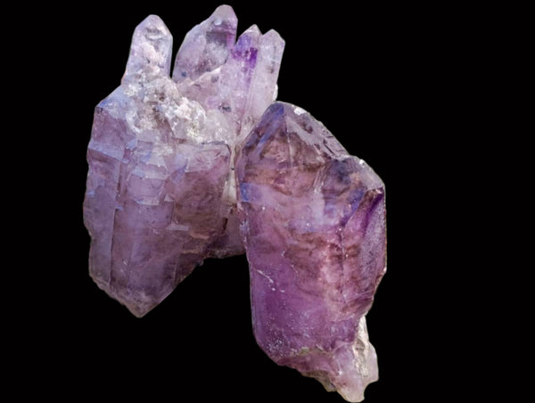 Natural Window Amethyst Crystals x 12 From Chiredzi, Zimbabwe