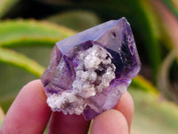 Natural Window Amethyst Crystals x 12 From Chiredzi, Zimbabwe