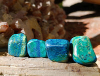 Polished Azurite And Flower Banded Malachite Free Forms x 70 From Congo