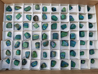 Polished Azurite And Flower Banded Malachite Free Forms x 70 From Congo
