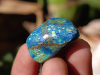 Polished Azurite And Flower Banded Malachite Free Forms x 70 From Congo