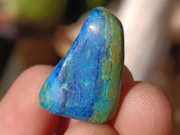 Polished Azurite And Flower Banded Malachite Free Forms x 70 From Congo