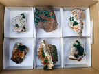 Natural Ball Malachite and Drusy Quartz On Dolomite Matrix Specimens x 6 From Mindingi Mine, Kambove, Congo - Toprock Gemstones and Minerals 