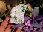 Natural Ball Malachite and Drusy Quartz On Dolomite Matrix Specimens x 6 From Mindingi Mine, Kambove, Congo - Toprock Gemstones and Minerals 