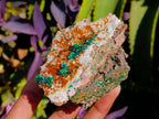 Natural Ball Malachite and Drusy Quartz On Dolomite Matrix Specimens x 6 From Mindingi Mine, Kambove, Congo - Toprock Gemstones and Minerals 