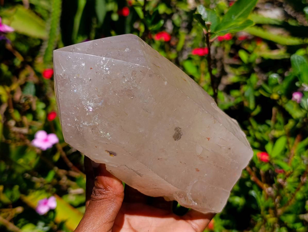 Polished Pearly Smokey Quartz Crystals x 2 From Angola - Toprock Gemstones and Minerals 