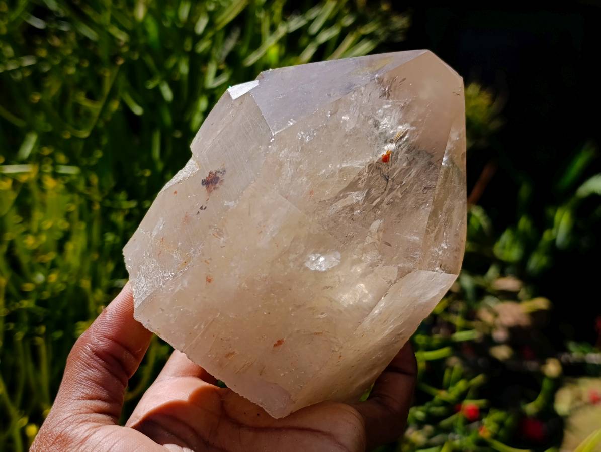 Polished Pearly Smokey Quartz Crystals x 2 From Angola - Toprock Gemstones and Minerals 